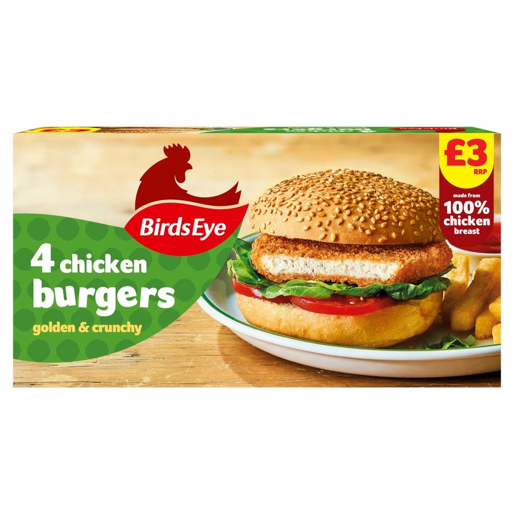 Birds Eye 4 Chicken Burgers 200g