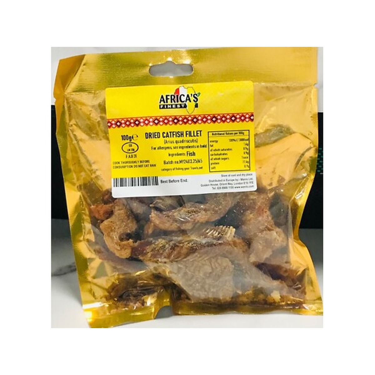 Africa's Finest Dried Catfish Fillet 100g