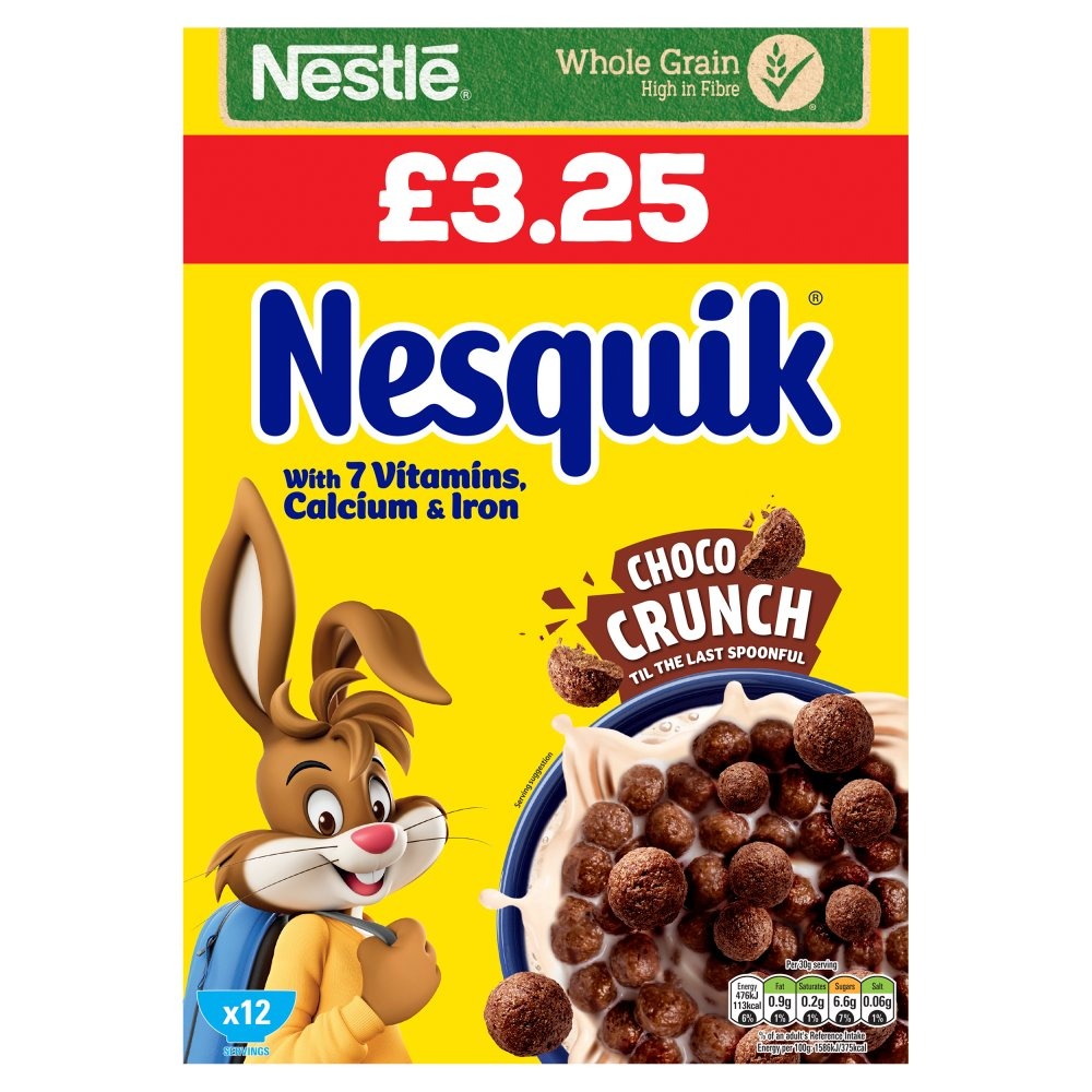 Nestlé Nesquik Chocolate Cereal 375g