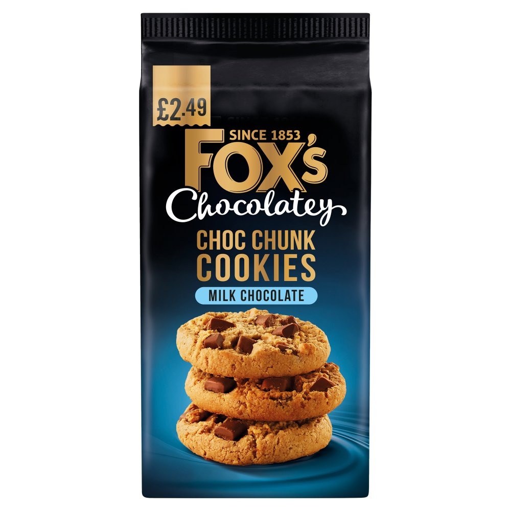 Fox's Chocolatey Choc Chunk Cookies Milk Chocolate 180g