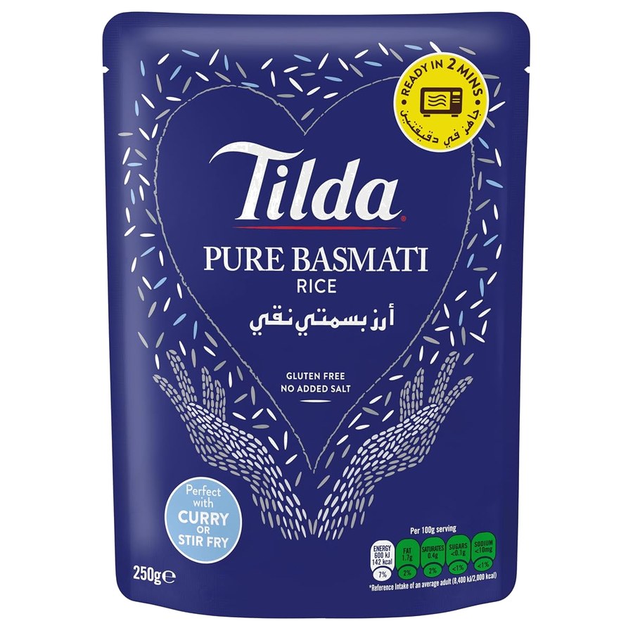 Tilda Steamed Basmati Rice 250g