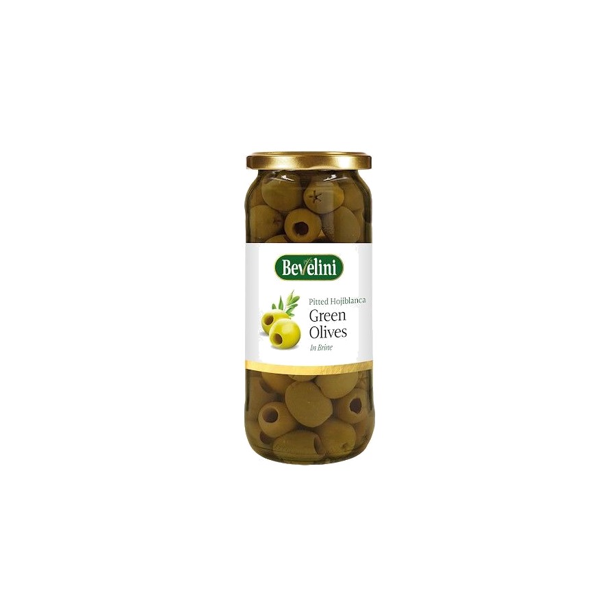 Bevelini Pitted Green Olives 340g