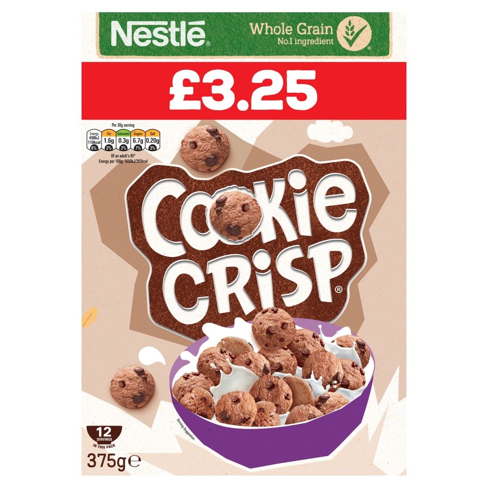 Nestlé Cookie Crisp Chocolate Breakfast Cereal 375g