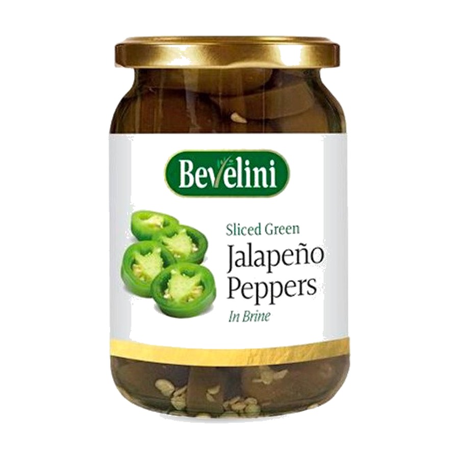 Bevelini Sliced Green Jalapeños 480g