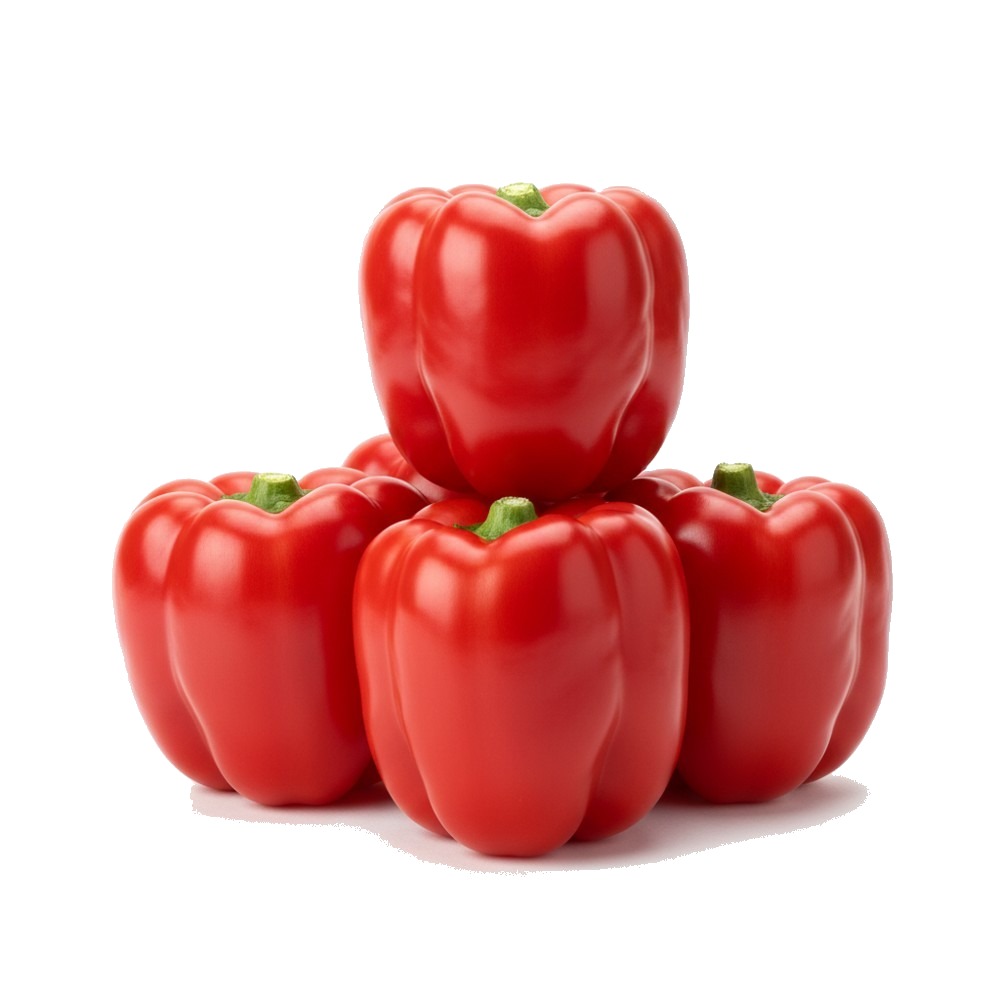 6 Large Red Peppers
