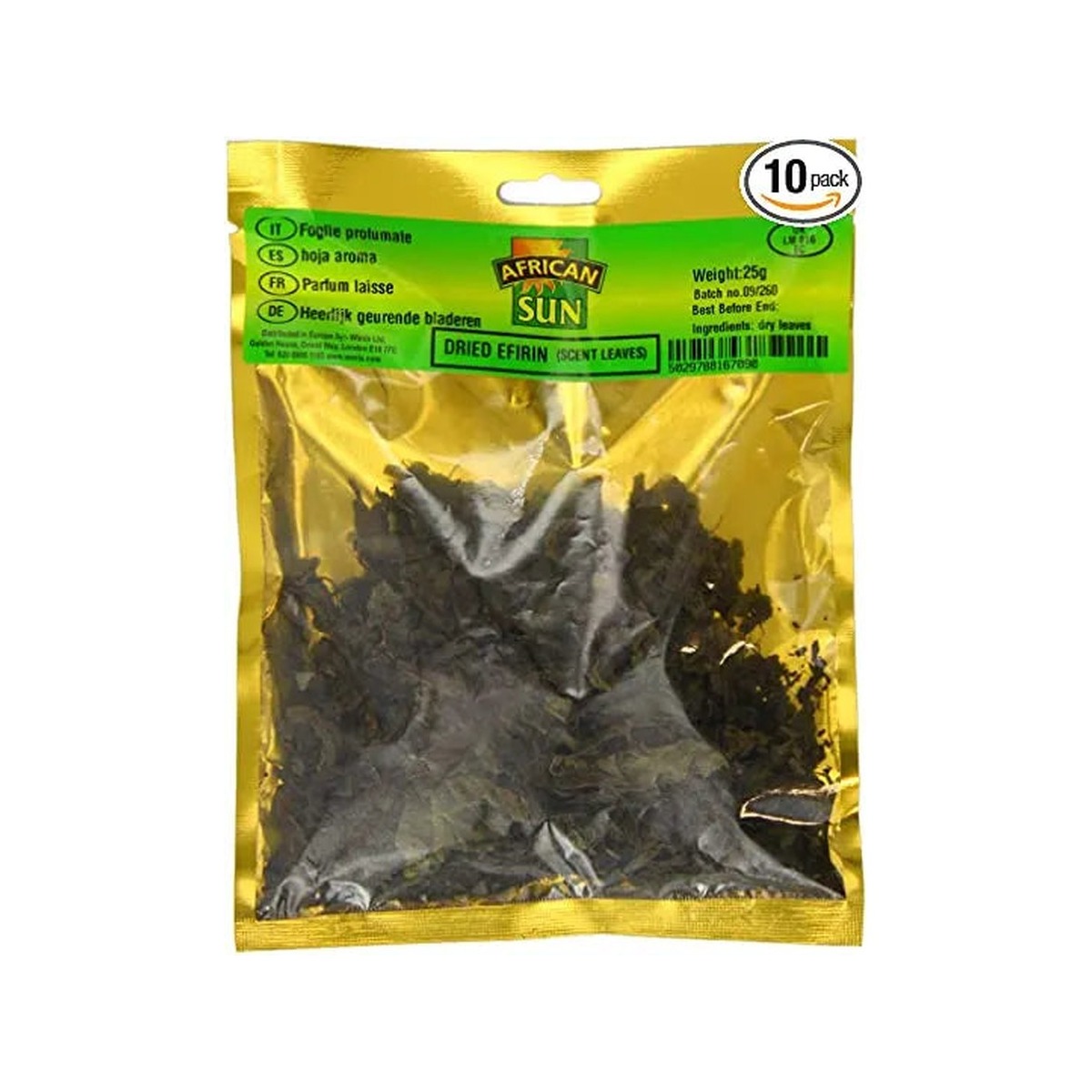 Dried Efrin (Scent Leaf) 25g