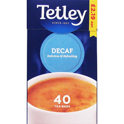 Tetley 40 Decaf Tea Bags 125g