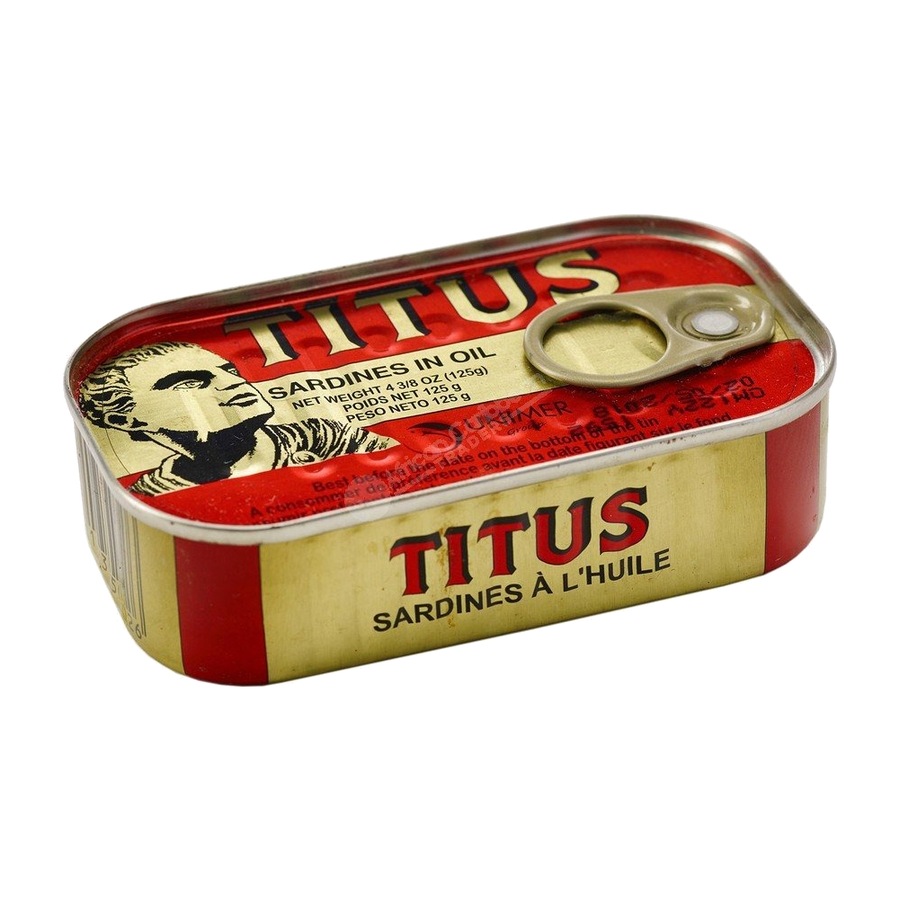 Titus Sardines in Sunflower Oil 125g