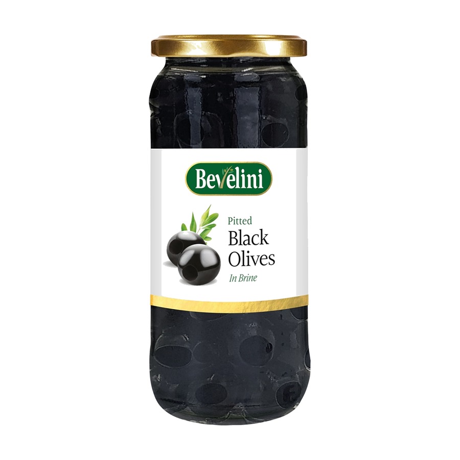 Bevelini Pitted Green Olives 340g