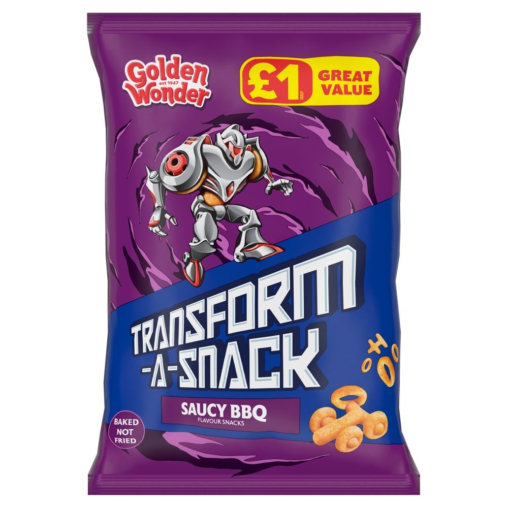 Golden Wonder Transform-a-Snack Saucy BBQ Flavour Snacks 56g