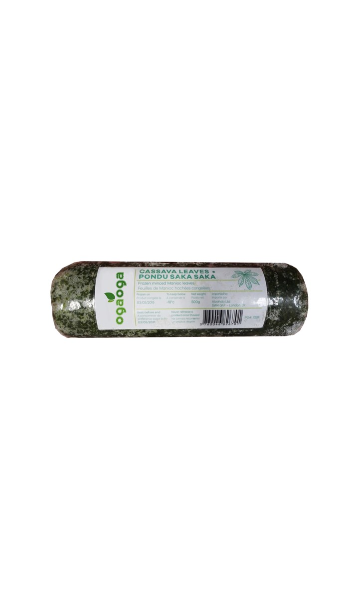 Oga Oga Cassava Leaves Saka Saka 500g (Frozen)