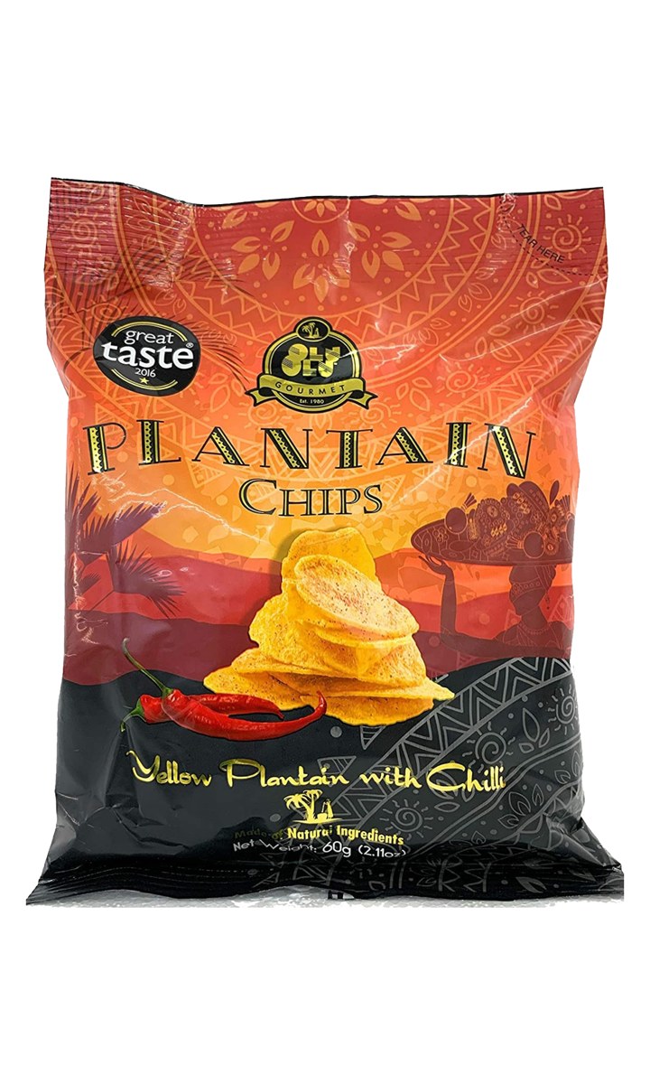 Olu-Olu Plantain Crisps Red Chilli 60g
